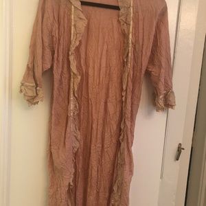 Silk open tunic